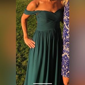 Revelry bridesmaid dress jade green, emerald green